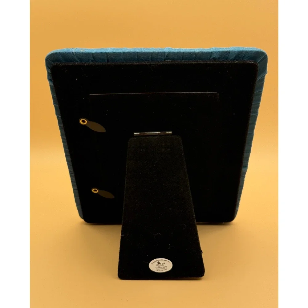 🐝 Russ Berrie Organza Collection Blue Teal Bee Photo Frame 3.5x5 Hand Painted